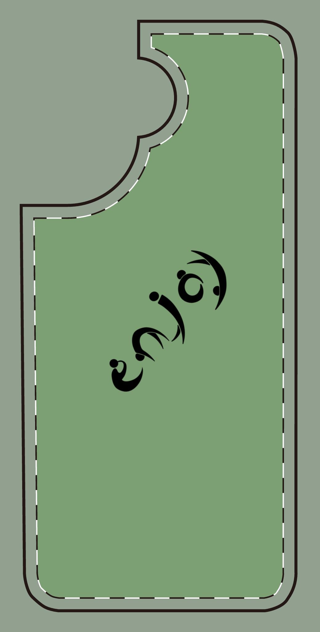 Enjoy Phone Case — Colorful Arabic Calligraphy Protective Cover