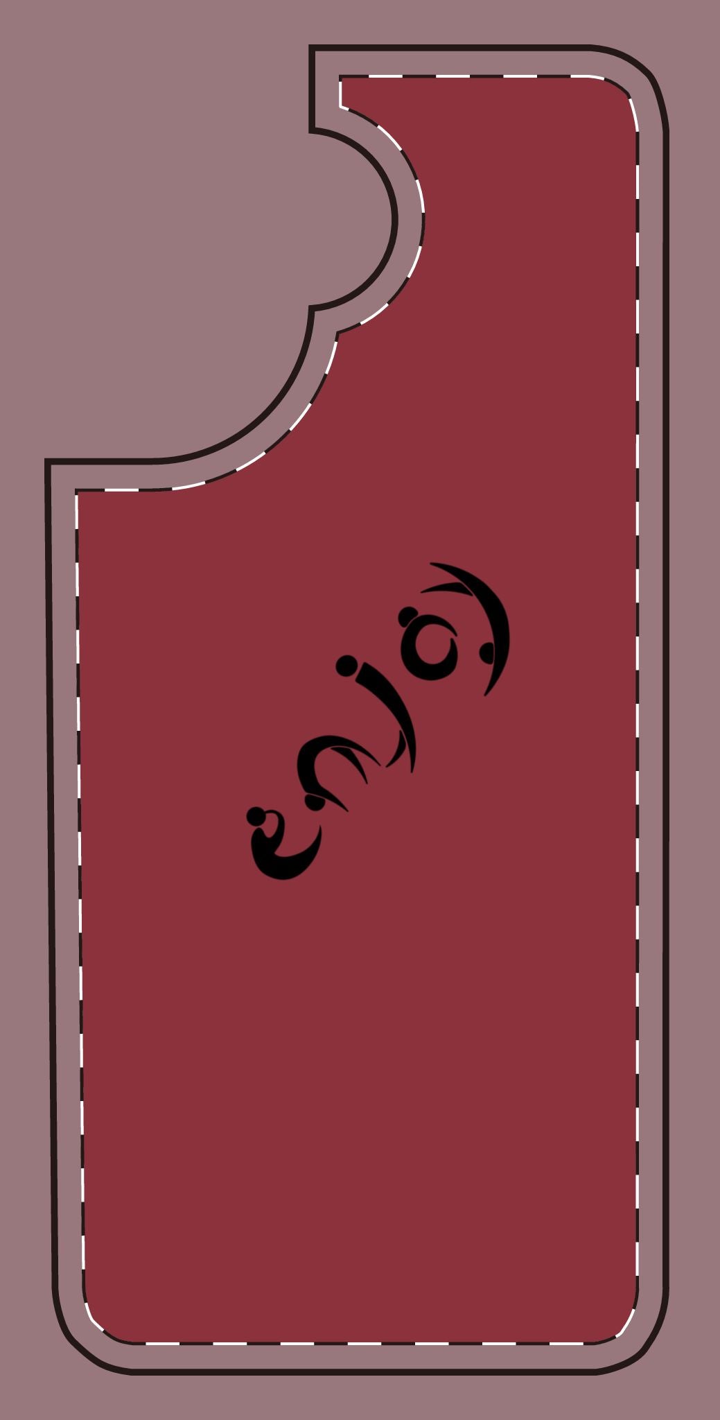 Enjoy Phone Case — Colorful Arabic Calligraphy Protective Cover