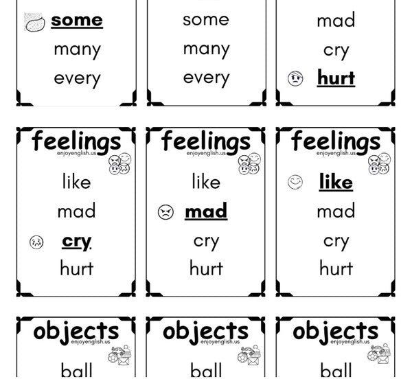 Go Fish - Printable Vocabulary Card Game